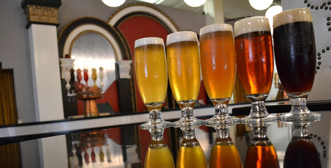 on tap at angle city brewing